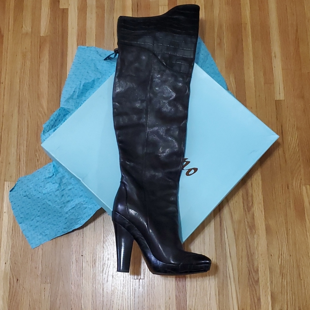 Marciano tight high leather boots size 9